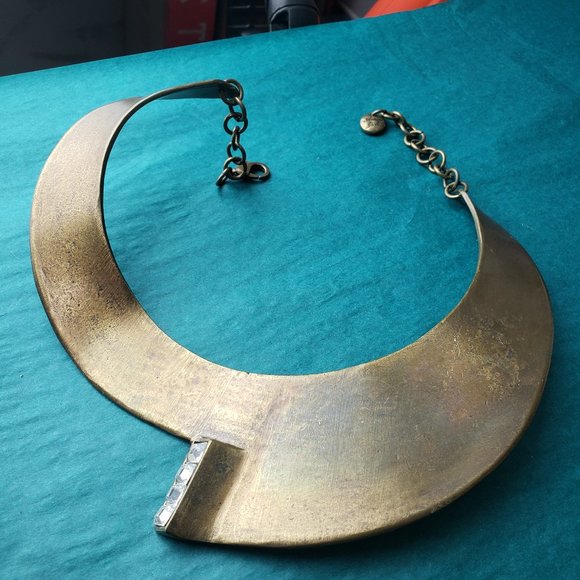 Avant Garde Paris Jewelry - 2/120$ Avant Garde Paris One piece statement bib necklace with swarovski crystal